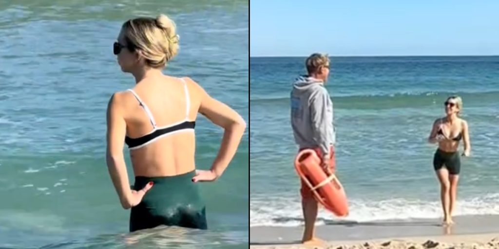 Kvinde svømmede i havet: Så sagde livredderen noget, der fik hende til at skynde sig op