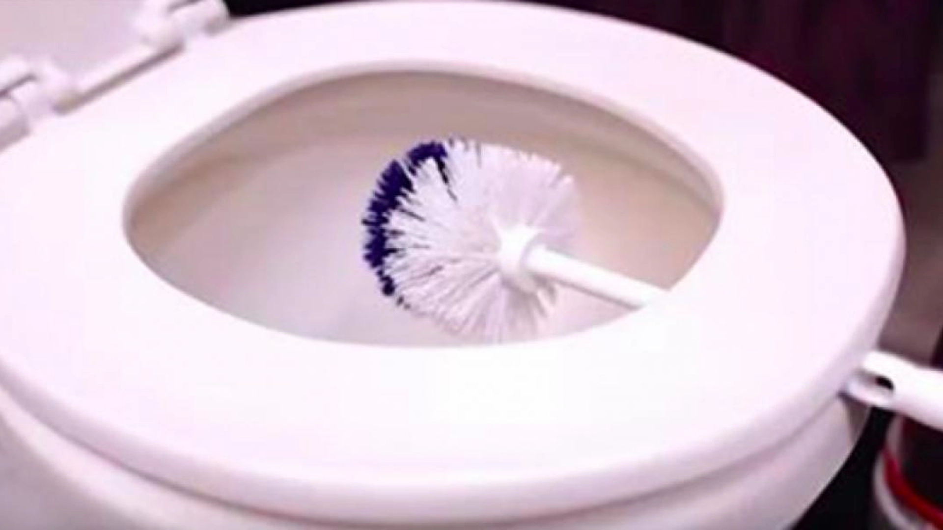 Hun lægger børsten under toiletbrættet i 10 minutter – årsagen er genial