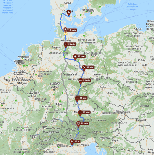 Fra Odense til dansk ferieparadis i elbil: Så billigt er det