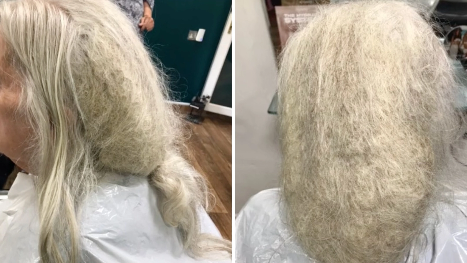 Kvinde sætter sig i frisørstolen for første gang i lang tid: Få timer senere er hun ikke til at kende