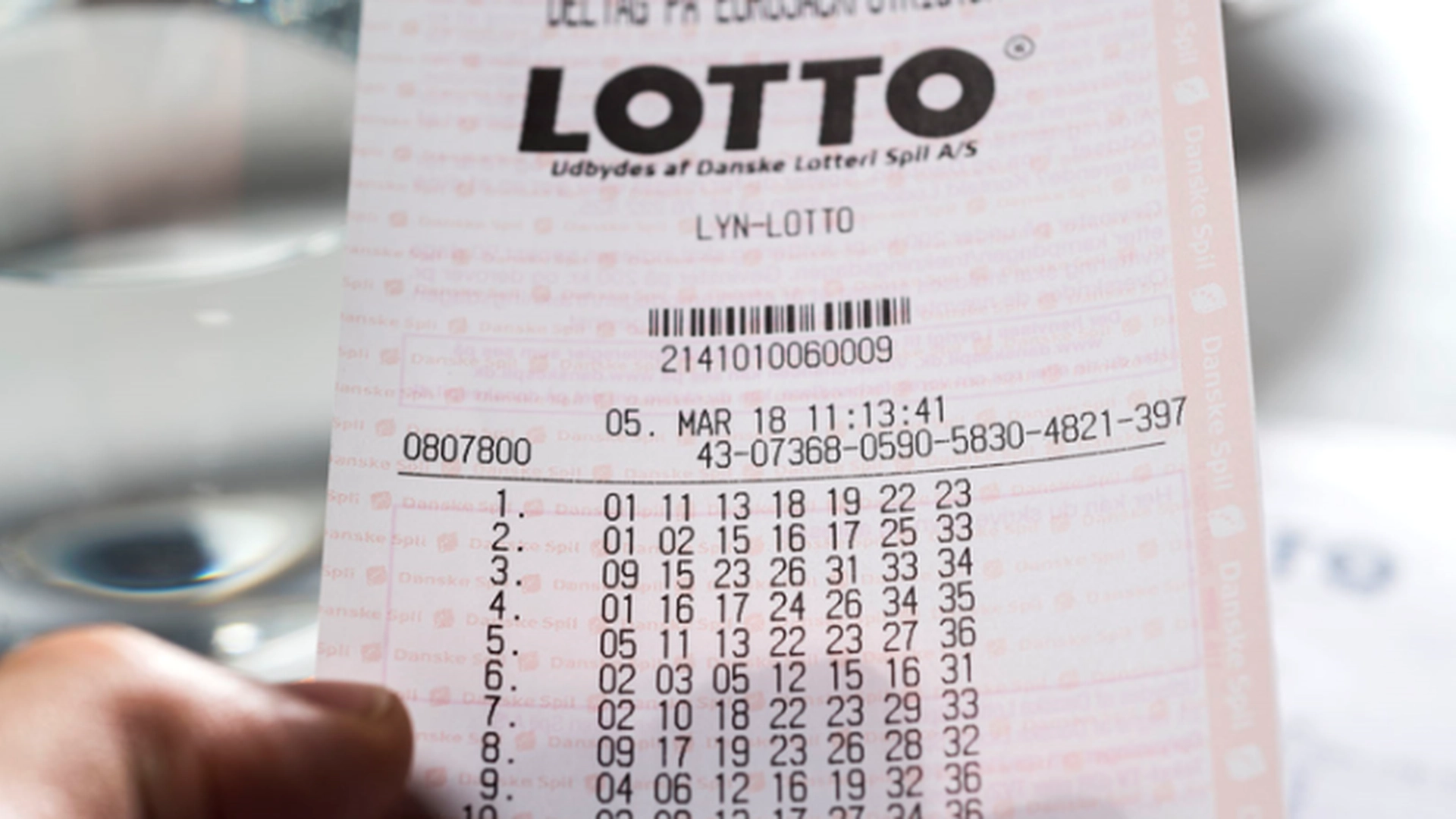 Det ligner et ganske almindeligt nummer: Her er nummeret, der ringer til dig, hvis du vinder i Lotto eller Eurojackpot