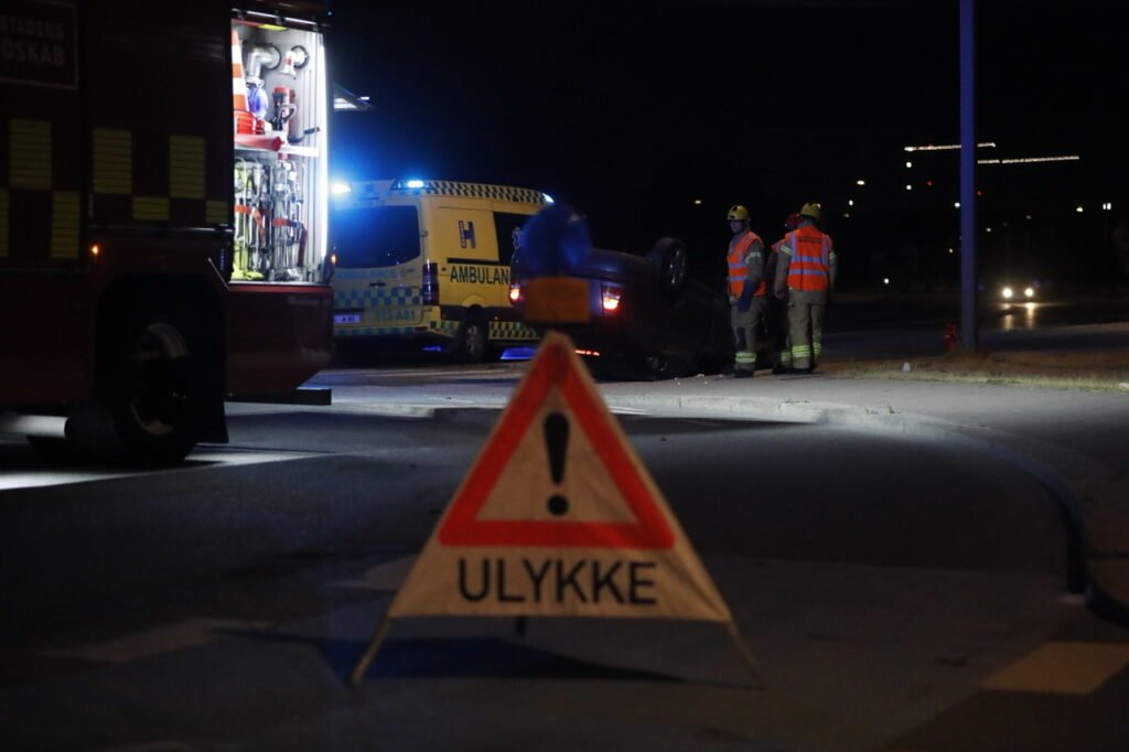 Voldsom ulykke på Amager