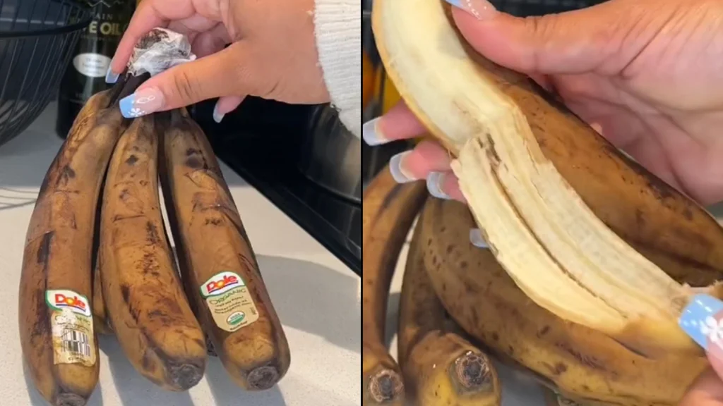 Kvinde afslører 3 geniale måder at redde bananer, når skrællen er blevet brun