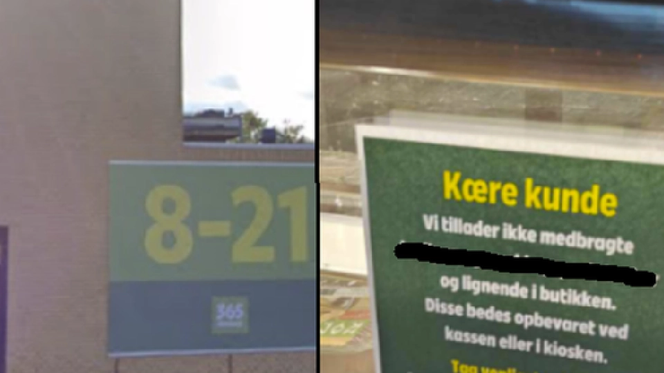 Kunde paf over skilt i 365discount: “Hvorfor må man ikke det nu?”