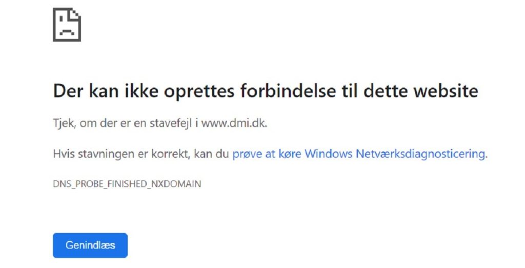 Driftsproblemer hos DMI