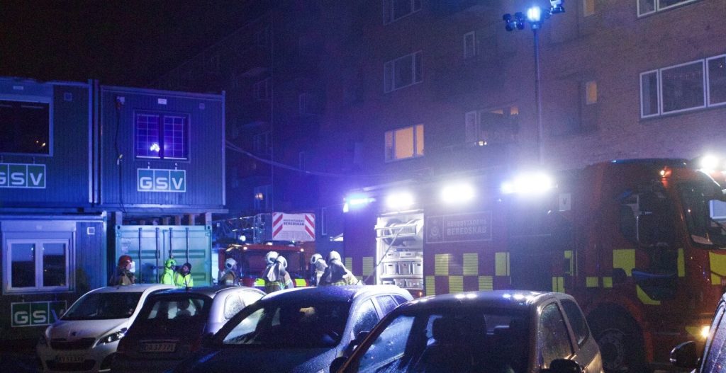 Tragisk: En person død i brand