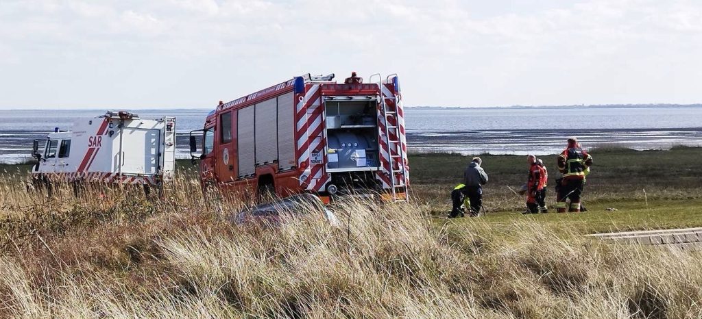 To mænd fanget af tidevandet på Rømø