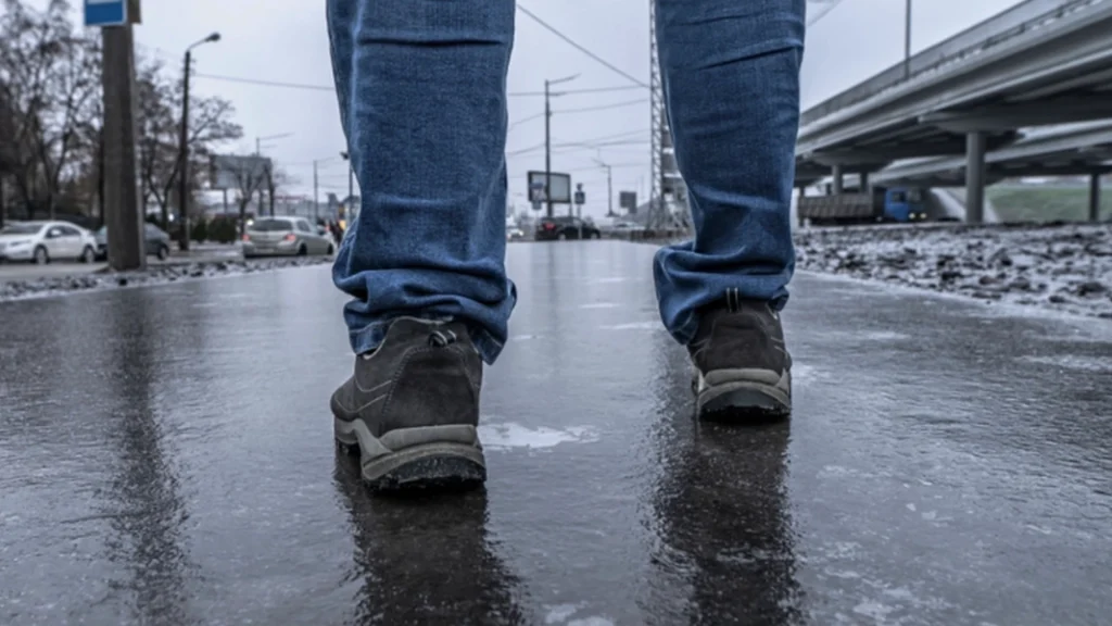 Mor deler genialt trick: Sådan undgår du at glide på isglatte veje