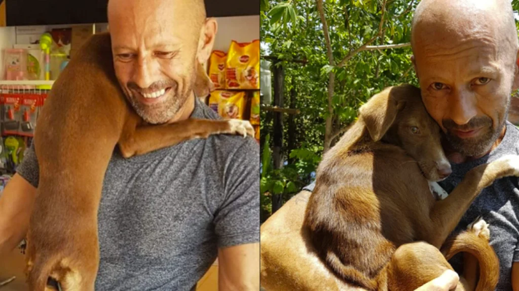 Michael reddede bange hund fra dens frygtelig skæbne: Efterfølgende vil hunden ikke give slip