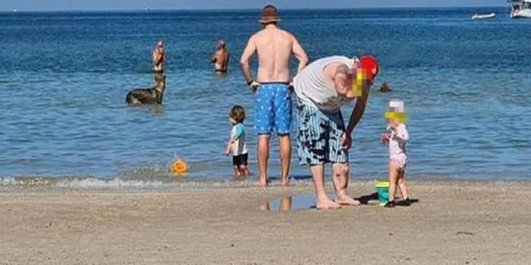 Familie tog dette billede på ferie: Fik et chok, da de kiggede på det igen