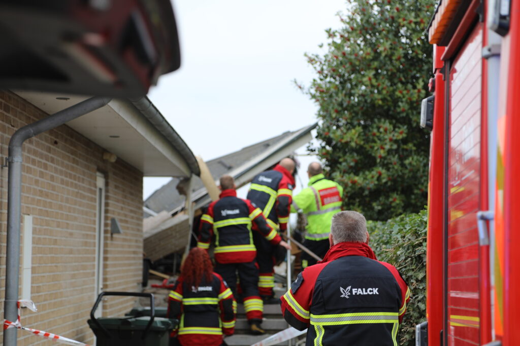 Hus sprunget i luften