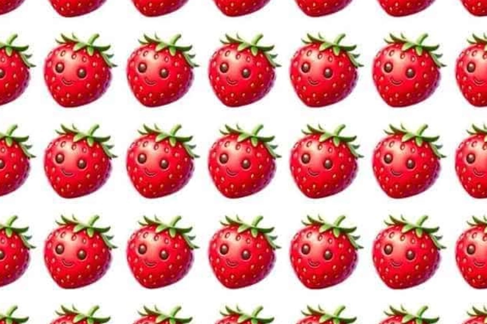 Du er genial, hvis du kan finde tomaten blandt jordbærrene på blot 5 sekunder