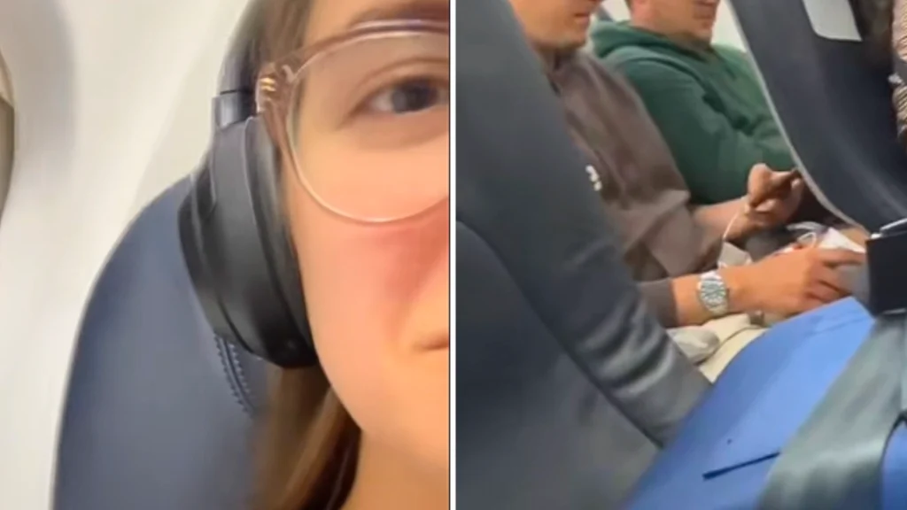 Ung kvinde slap for en sidemand på flyet: Men pludselig spændte en stewardesse noget chokerende fast på sædet