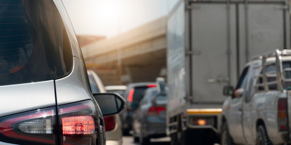 Motorvej spærret på grund af uheld