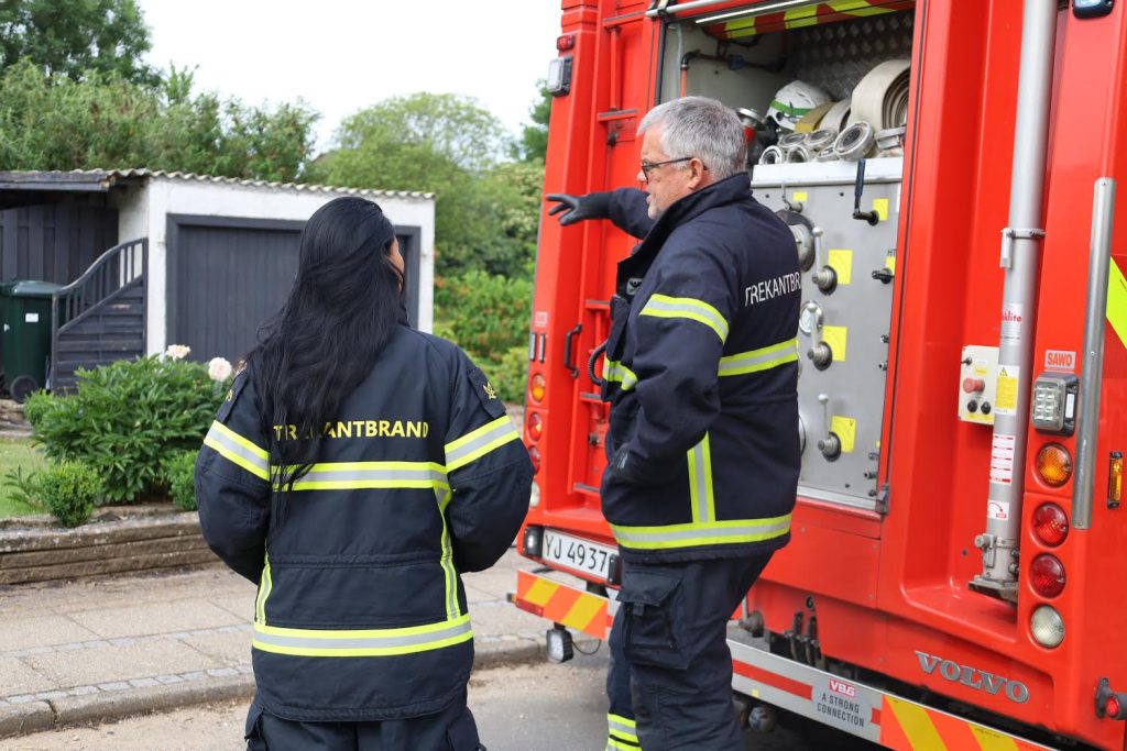 En del røg: Tre børn tilses i ambulance