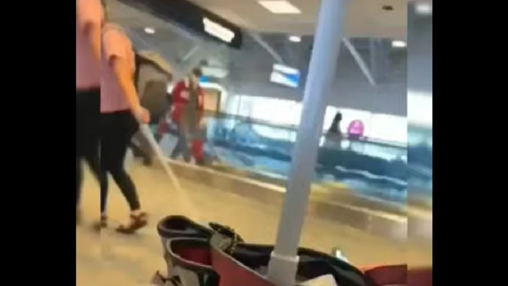 Folk tror ikke deres egne øjne, når de ser videoen af moren i lufthavnen: Når du ser den, løber det koldt ned ad ryggen