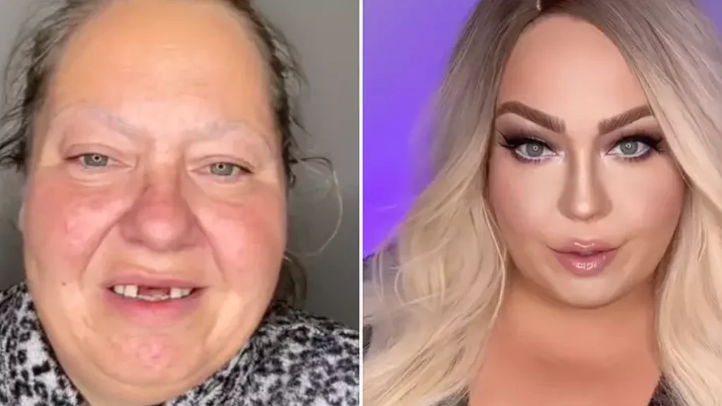 Kvinde viser chokerende forvandling med makeup: Nu ligner hun Mariah Carey