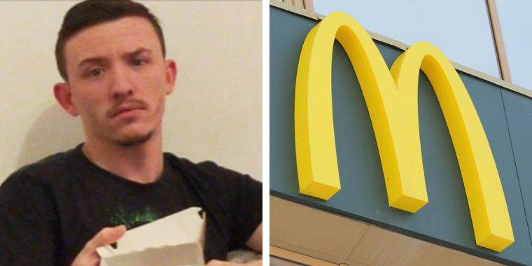 Kunde på McDonalds bestilte burger uden salat: Så modtog han dette