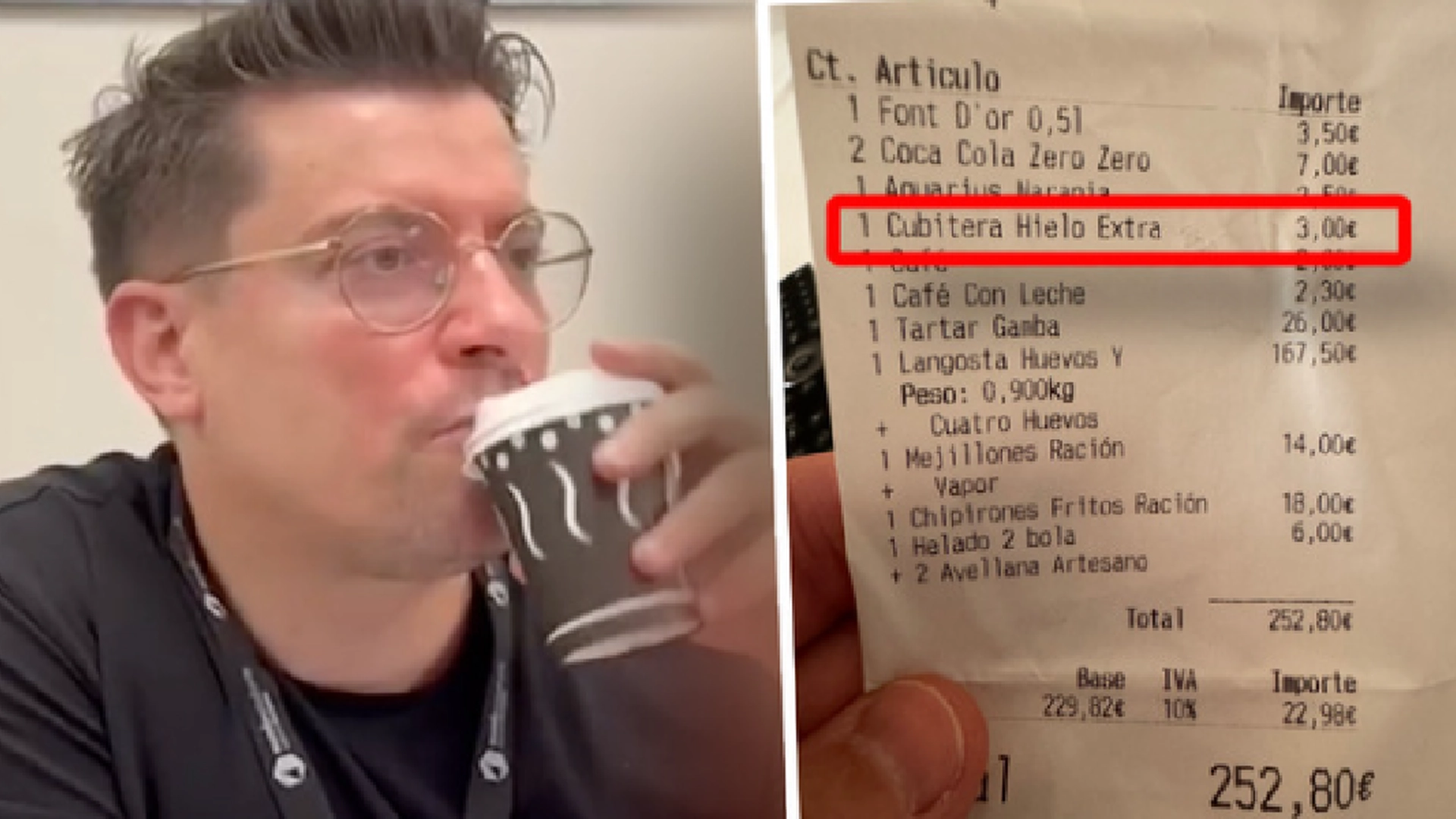 Mand var ved at få sin mad galt i halsen over restaurant regningen: Ét gebyr var helt absurd