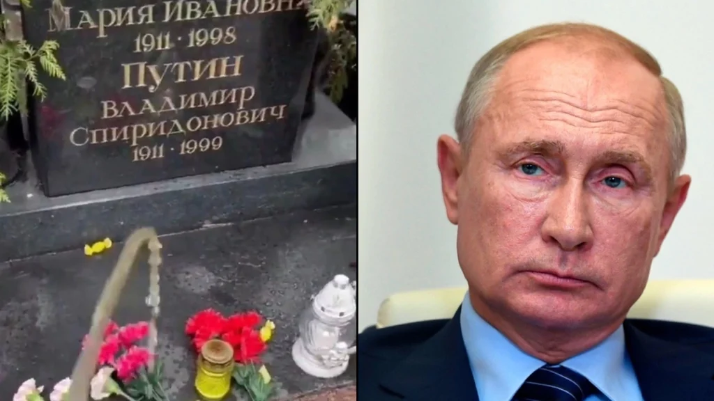 Leger med ilden: En mand filmer sig selv urinere på Vladimir Putins forældre gravsted