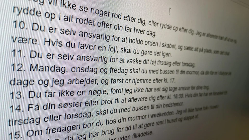 Papmors regler for 15-årig dreng chokerer internettet: Bare vent til du læser regel nummer 18