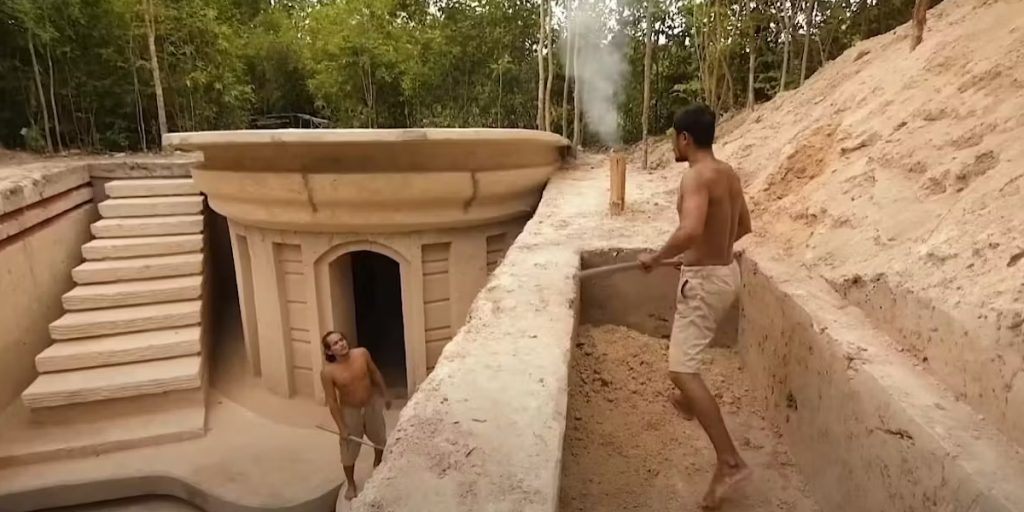 “Primitive Building”-videoer er falske og et problem