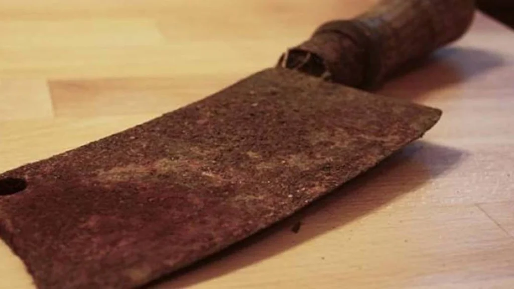Mand købte rusten kniv for 20 kroner i genbrugsbutik: ‘Nu fortryder sælgeren nok, at han solgte den’