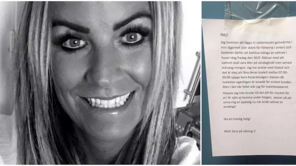 Sara satte besked op i opgangen – skabte ramaskrig blandt naboer