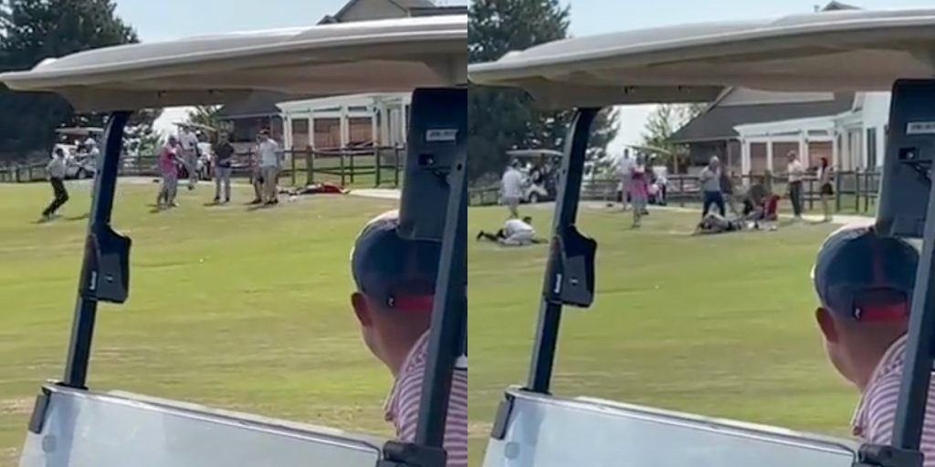Tidligere MMA-kæmpere ender i stort slagsmål med en gruppe fædre på golfbane