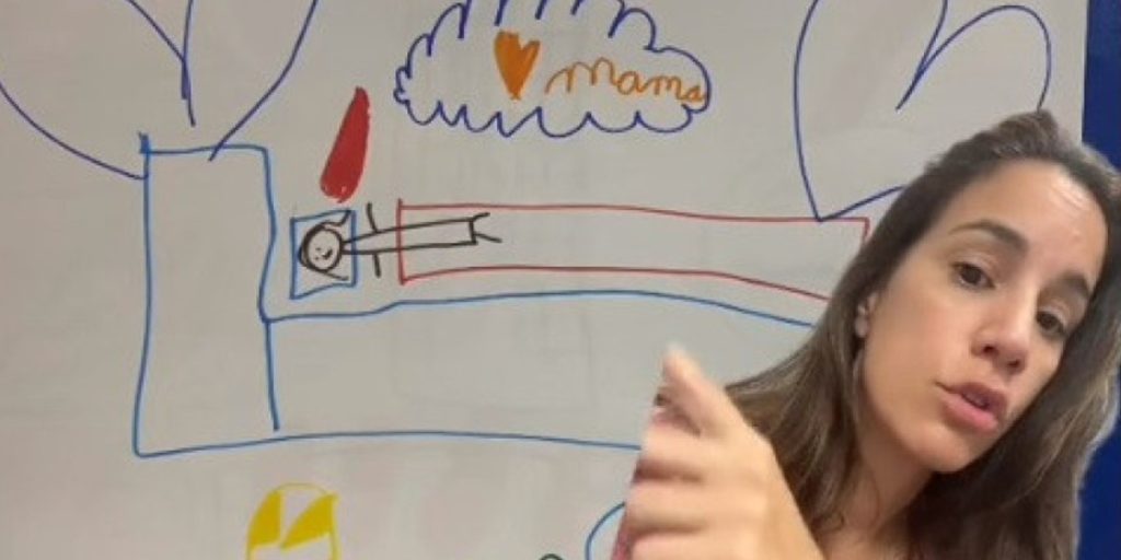 Dreng blev bedt om at tegne personen, han elsker mest: Hans mor blev ringet op af skolen