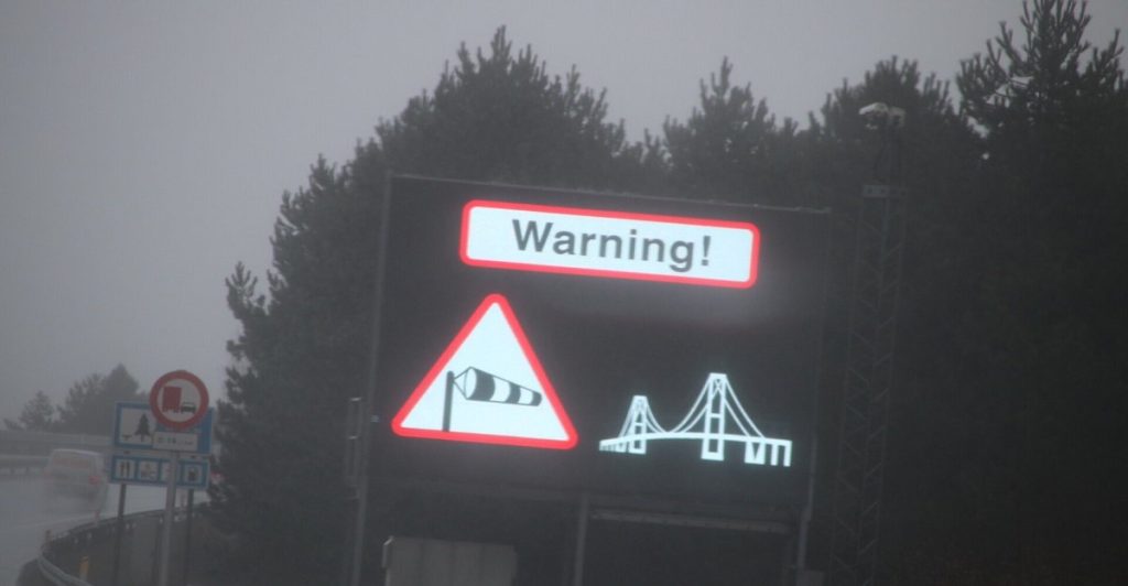Trafikanter over Storebæltsbroen advares