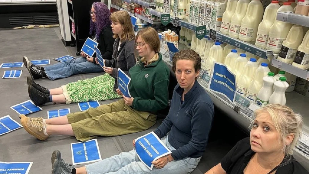 Veganere blokerer mælk i flere supermarkeder