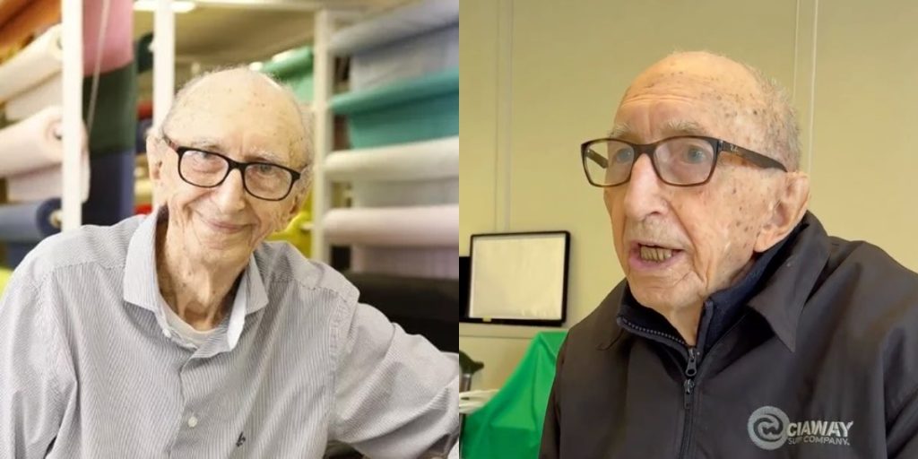 En 100-årig mand opnår rekorden for flest år ansat i samme firma: Her er hans bedste karriereråd
