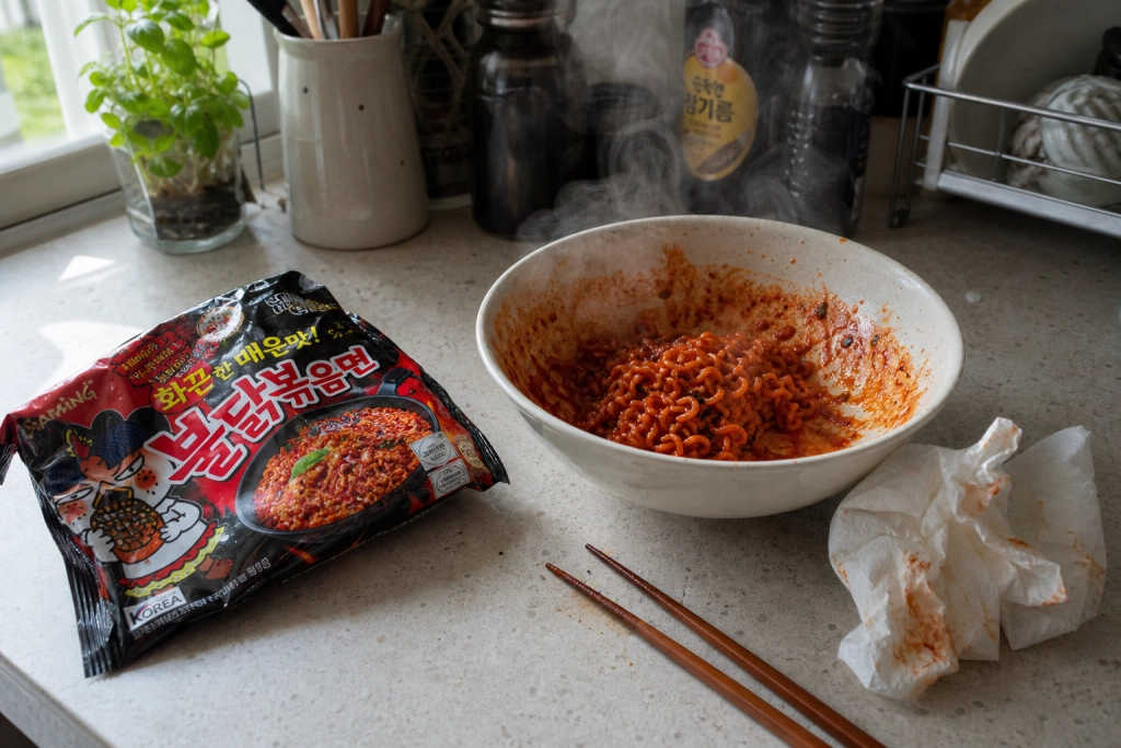 Buldak-ramen trukket fra hylderne: Selleri står ikke på pakken