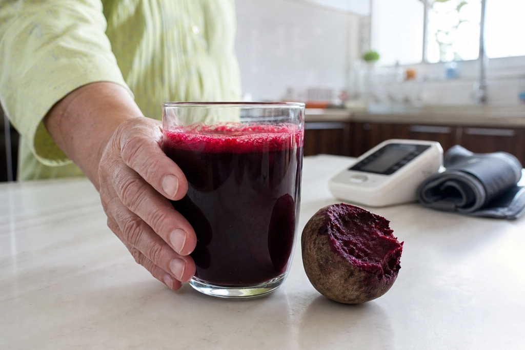 To shots rødbedejuice om dagen i to uger sænkede blodtrykket hos +60-årige