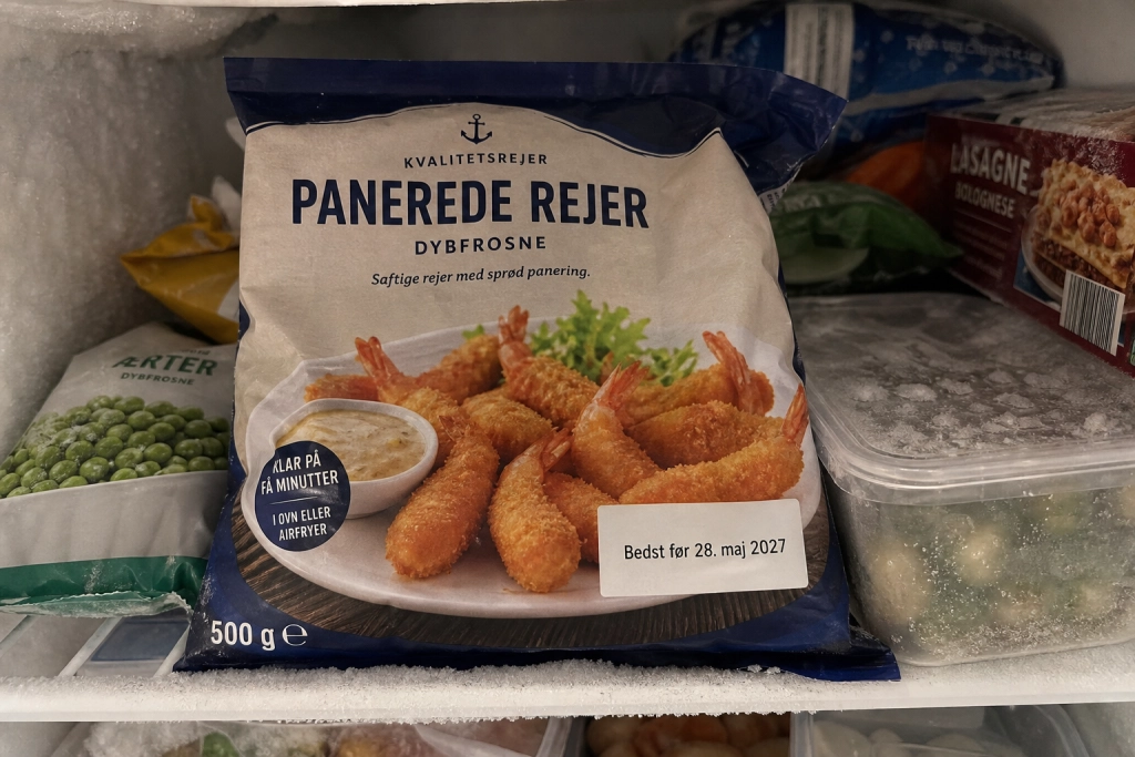 Indbagte rejer fra Netto trukket tilbage: Pakkerne kan indeholde laks