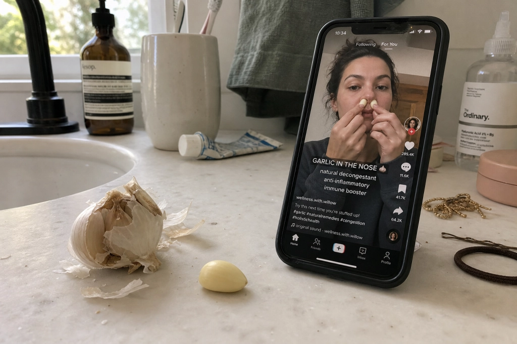 Eksperter advarer: Viralt TikTok-trick mod tilstoppet næse kan give næseblod og infektion