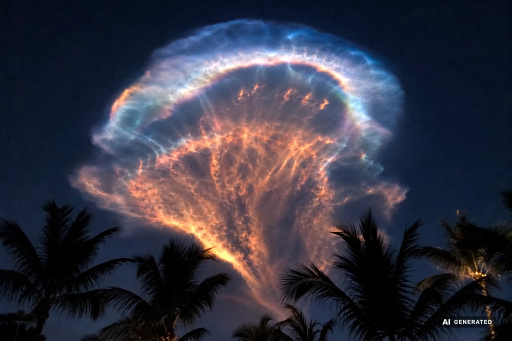 Tusindvis af amerikanere troede det var et UFO: SpaceX-raket forvandlede morgenhimlen til en kæmpe lysende blæksprutte