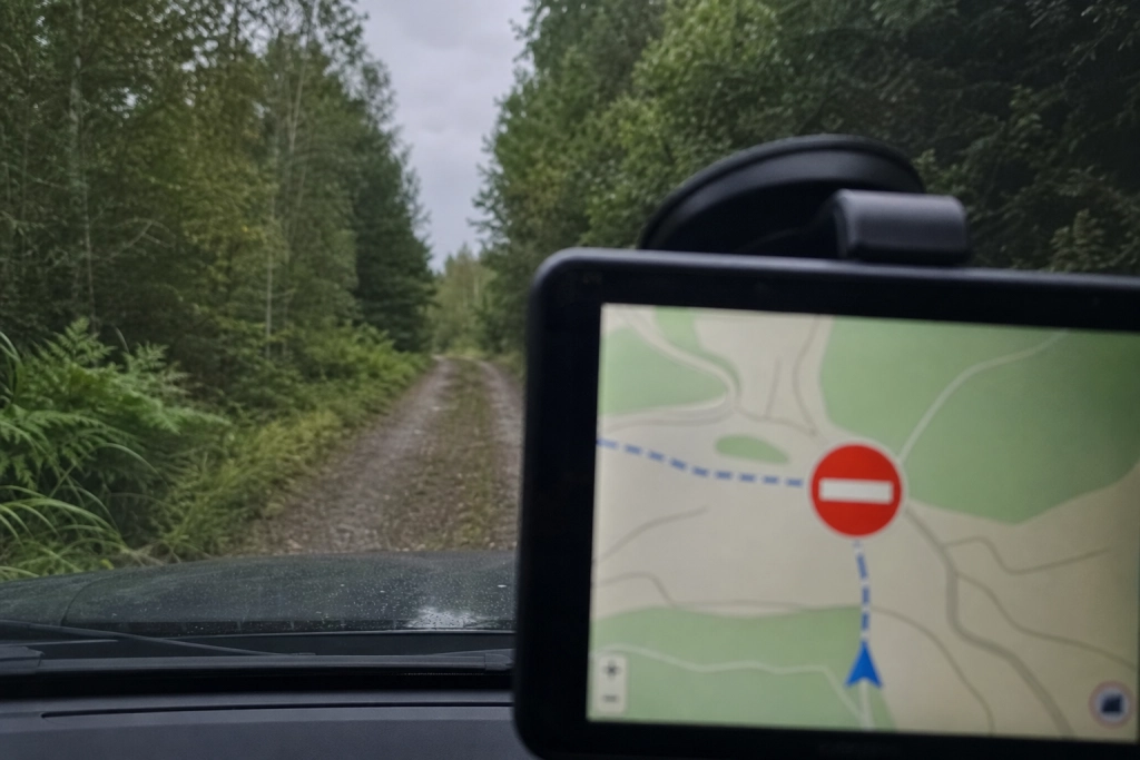 Skilt efter skilt advarede ham - han kørte alligevel videre: GPS'en sagde ruten var fri
