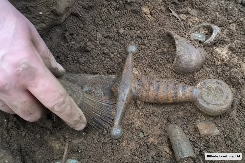 De gravede i en privat have i Spanien og fandt en hel families krigsudstyr gemt i 2.200 år