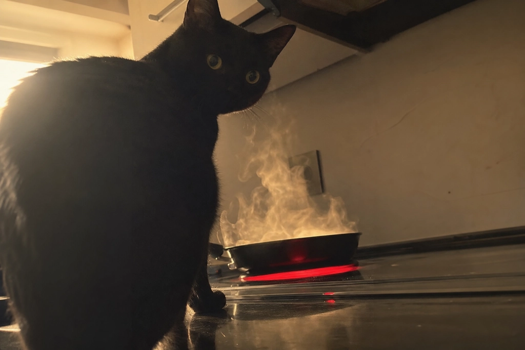 Katten gik hen til komfuret midt om natten og tændte for det: Se hvad der skete da ejeren sov