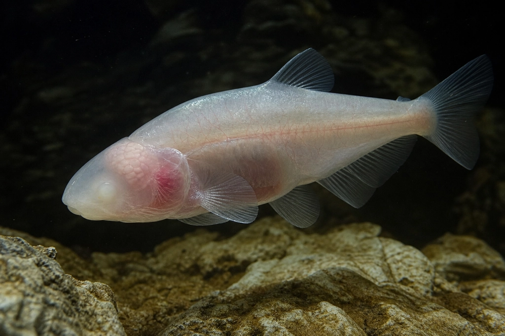 Forskerne kaldte den djævelefisk og opkaldte den efter Stranger Things-monstret: Den er blind, pukkelrygget og du kan se dens hjerne gennem huden