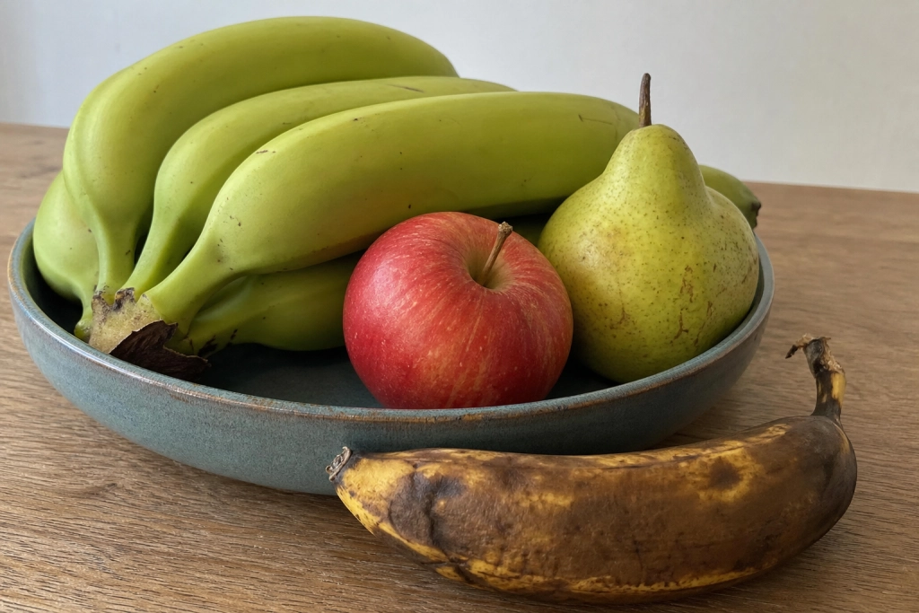 Derfor bliver dine bananer hurtigere brune, når de ligger ved siden af andre frugter