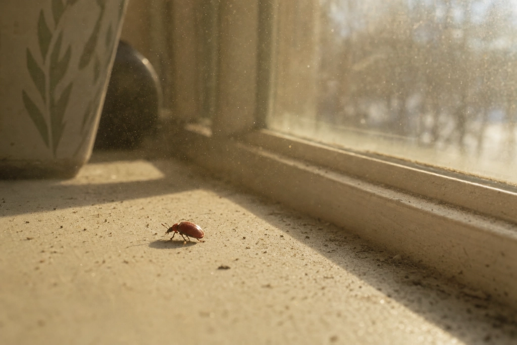 Hvorfor ligger der pludselig så mange døde insekter i vindueskarmen?